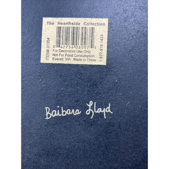 The Hearthside Collection Country Primitive Wood Plate Decor Star Baibara Lloyd - Picture 5 of 5